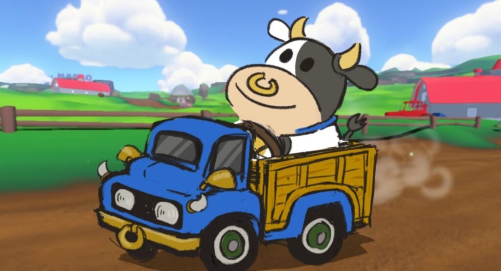 Los desarrolladores de Nintendo revelan nuevos detalles sobre Mario Kart World Mario Kart World Vaca 1024x554