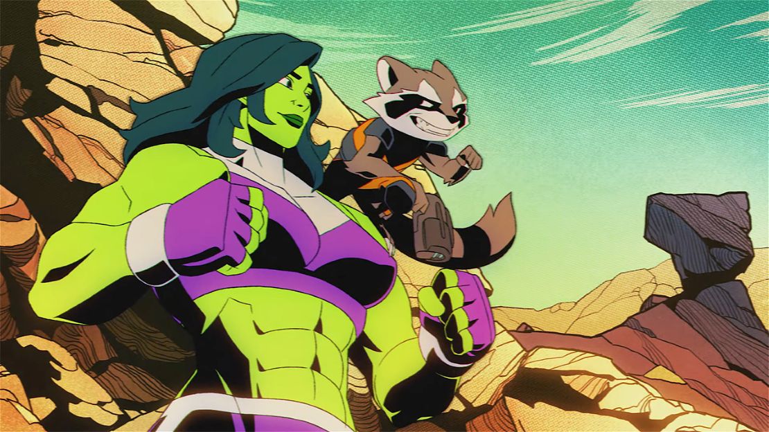 Marvel Cosmic Invasion añade a la abogada Hulka y al mecánico Mapache Cohete